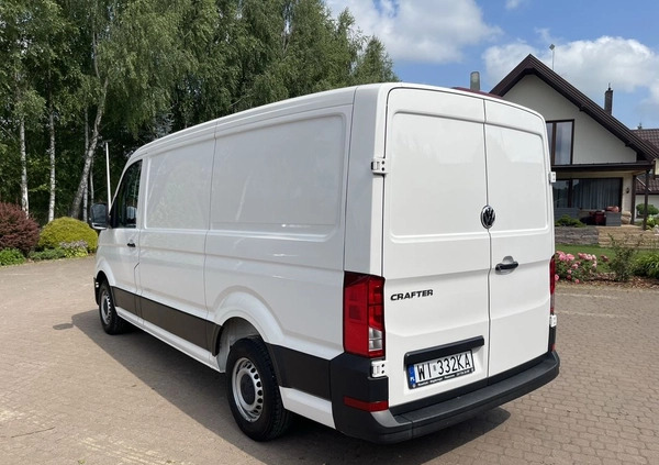 Volkswagen Crafter cena 116850 przebieg: 126140, rok produkcji 2020 z Siedlce małe 106